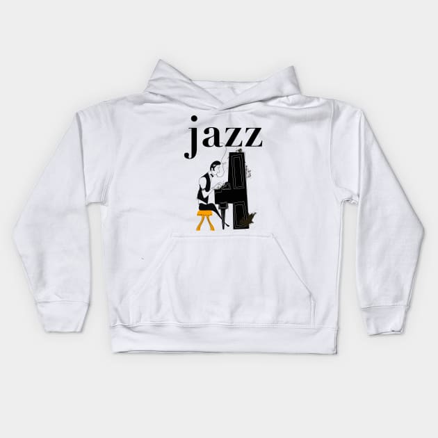 Jazz Kids Hoodie by nickemporium1